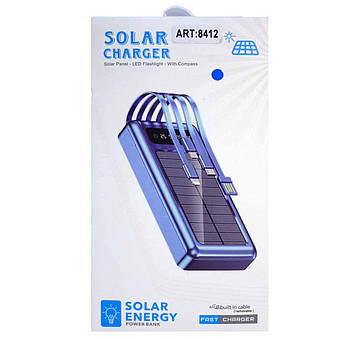 Мобільний зарядний пристрій POWER BANK 20000MAH Solar Z 102B (реал 14000)