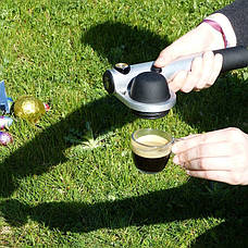 Ручна кавоварка Handpresso Pump, сіра (мелена кава та чалди), фото 3