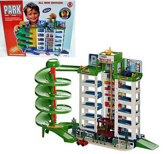 Іграшка гараж для машинок.Дитячий гараж Мега парковка,6 рівнів,4 машинки.Дитяча іграшка гараж парковка.
