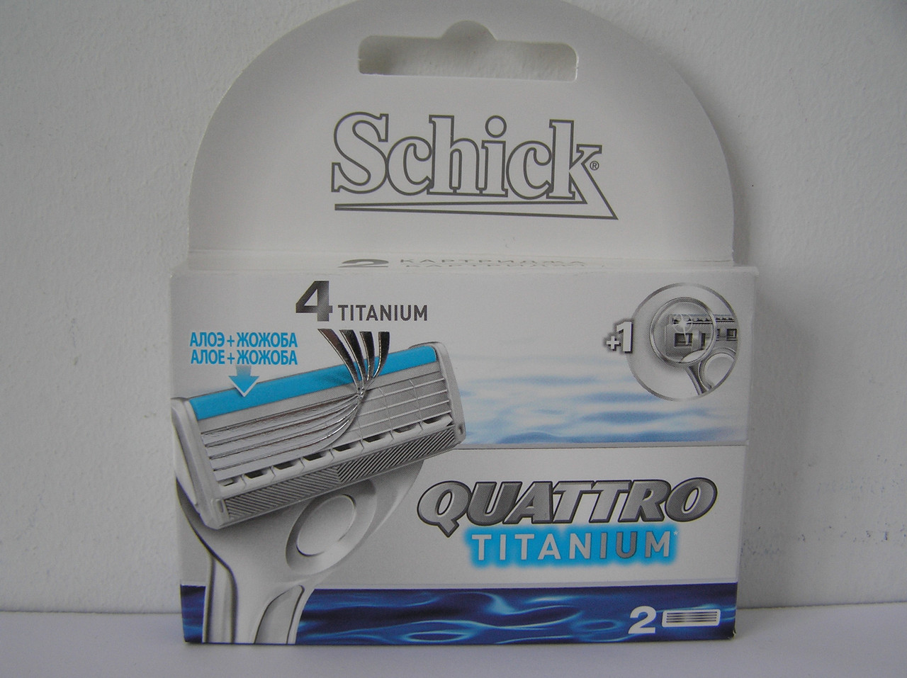 Кассеты Schick (Wilkinson) Quattro titanium (2 шт.) Шик квадро титаниум (2 шт.) - фото 1 - id-p292034467