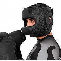 Шлем боксерский кожа с бампером V`Noks Vi Venti размер универсальный (черный)