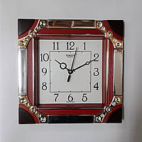 Настенные квадратные часы со стразами 24*24см Rikon.Пр-во: Индия.
