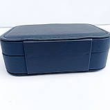 Скринька для прикрас темно-синій шкірозамінник, фото 3
