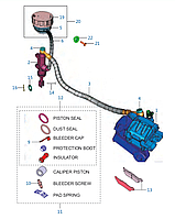 Pulsar RS 200 Колодки тормозные задние DK151085