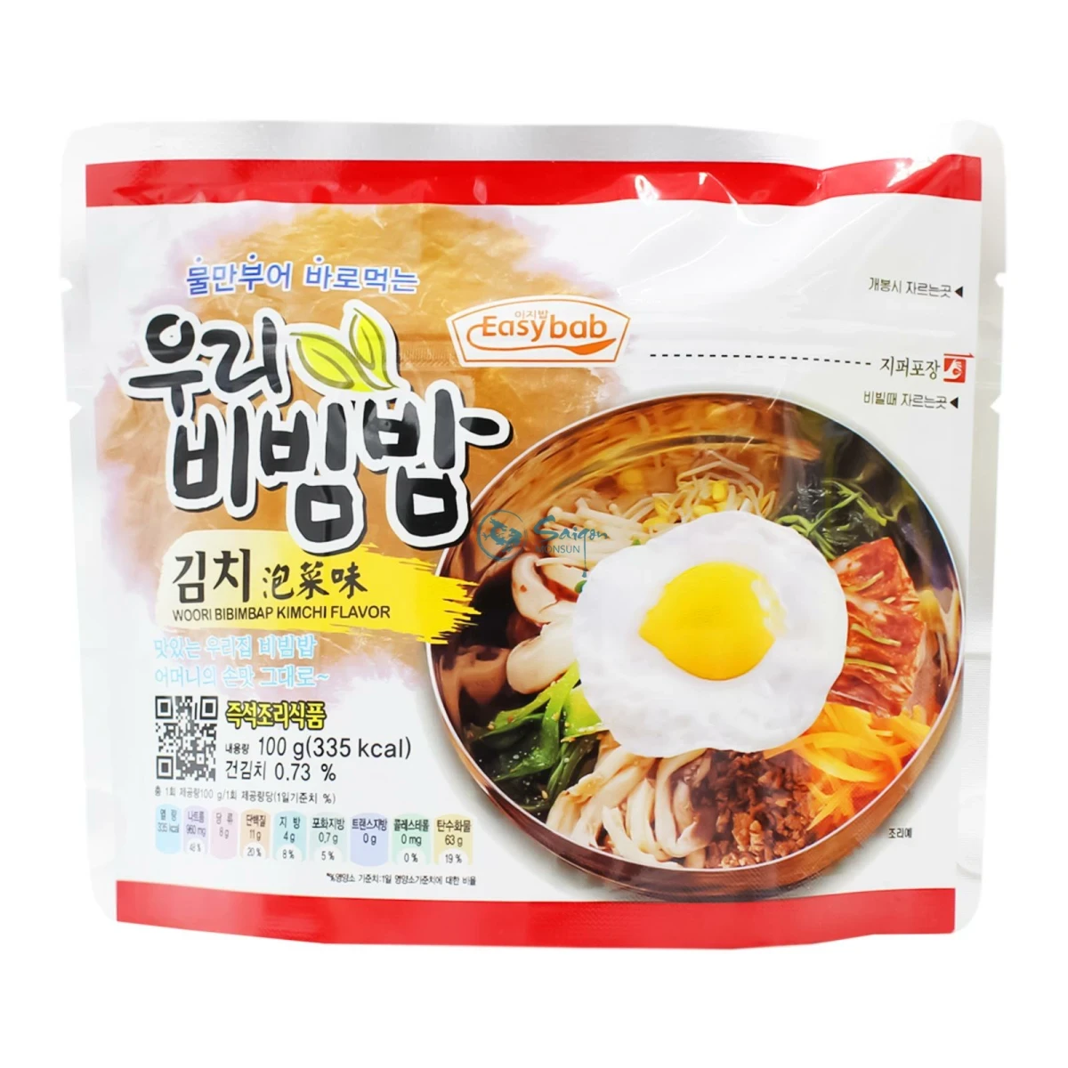 Пібімпаб зі смаком кімчі Kimchi Bibimbap, Easybab, Південна Корея, 100 г