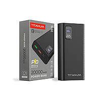 Портативное зарядное устройство TITANUM 727S 20000mAh 22.5W Black