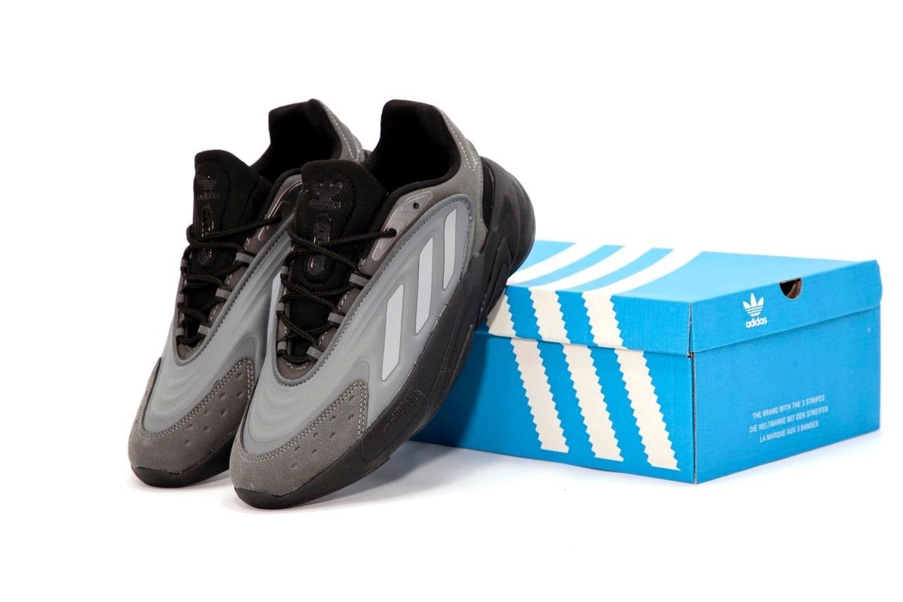 Чоловічі кросівки Adidas Ozelia (сірі) зручні якісні демісезонні спортивні кроси К14211 топ, фото 1