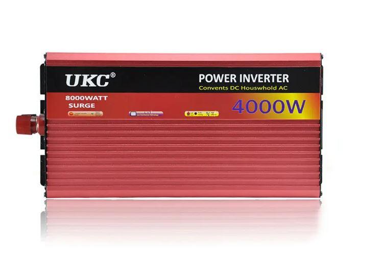 Автоінвертор перетворювач напруги 12V-220V AC/DC AR 4000W плавний пуск XK