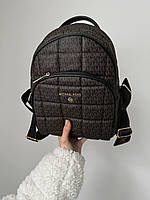 Женский городской рюкзак MK Backpack (черный) Gi16104 средний размер качественный красивый с монограммой cross
