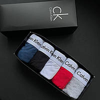 Трусы мужские с брендом комплект асорти в подарочной коробке разные цвета качественное нижнее белье cross