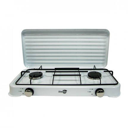 Настільна газова плита Starlux SGS-6002 на 2 конфорки, фото 1