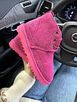 Жіночі зимові уги Ugg Neumel "II Pink" (рожеві) коротке повсякденне тепле взуття з хутром UG078 топ, фото 9