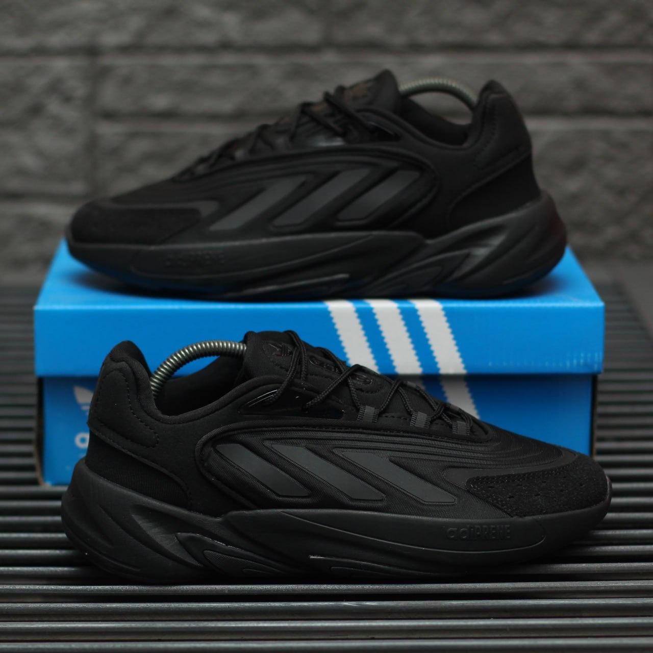 Чоловічі кросівки Adidas Ozelia (чорні) зручні повсякденні спортивні кроси 2196 топ, фото 1