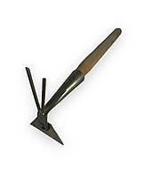 Сапка для грядок комбінована, нержавіюча сталь (з ручкою)