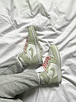 Чоловічі кросівки Nike Air Jordan 1 Seafoam Green (світло-зелені з білим) високі молодіжні кеди К4107 топ, фото 4