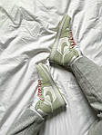 Чоловічі кросівки Nike Air Jordan 1 Seafoam Green (світло-зелені з білим) високі молодіжні кеди К4107 топ, фото 10