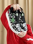 Чоловічі кросівки Nike Air Force 1 Low Worldwide (чорні з білим) низькі модні кеди з малюнками J3520 топ, фото 3