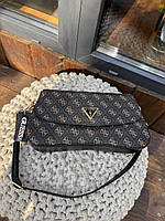 Женская подарочная сумка клатч Guess (черная) Gi5151 стильная красивая сумочка с длинным кожаным ремешком топ