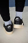 Чоловічі кросівки Nike Air Force 1 Low (чорні з білим) низькі стильні кеди М0715 топ, фото 4