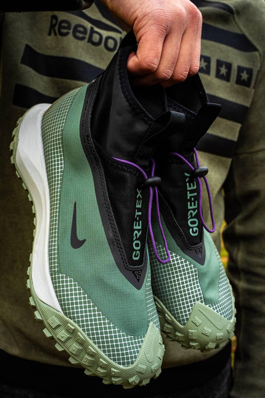 Чоловічі кросівки Nike ACG Mountain Fly Gore-Tex Green/Black (зелені з чорним) непромокальні кроси I1165 топ, фото 1
