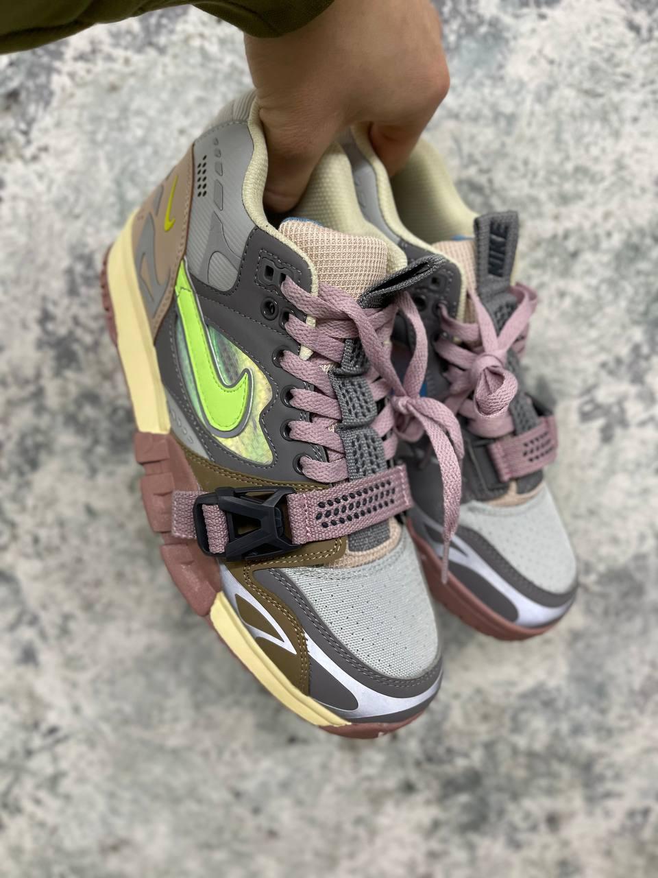 Чоловічі кросівки Nike Air Trainer 1 Utility Light Smoke Grey Honeydew (різнокольорові) низькі кроси I1186 топ, фото 1