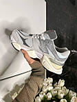 Чоловічі кросівки New Balance "9060 Gray" (сірі з білим) якісні модні кроси 1329 топ, фото 3