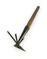 Сапка для грядок комбінована, анодований метал (з ручкою)