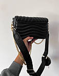 Жіноча подарункова сумка LV New Wave Multi Pochette Black (чорна) Gi4065 красива модна стильна екошкіра топ, фото 9