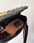 Жіноча подарункова сумка LV New Wave Multi Pochette Black (чорна) Gi4065 красива модна стильна екошкіра топ, фото 10