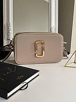 Женская сумка клатч Marc Jacobs The Snapshot Beige (бежевая) torba0033 модная маленькая стильная удобная топ