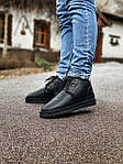 Жіночі зимові чоботи Ugg (чорні) короткі стильні теплі уги з хутром і шнурками J3390 топ, фото 8
