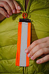 Світловідбивна підвіска, брелок, флікер orange, фото 5