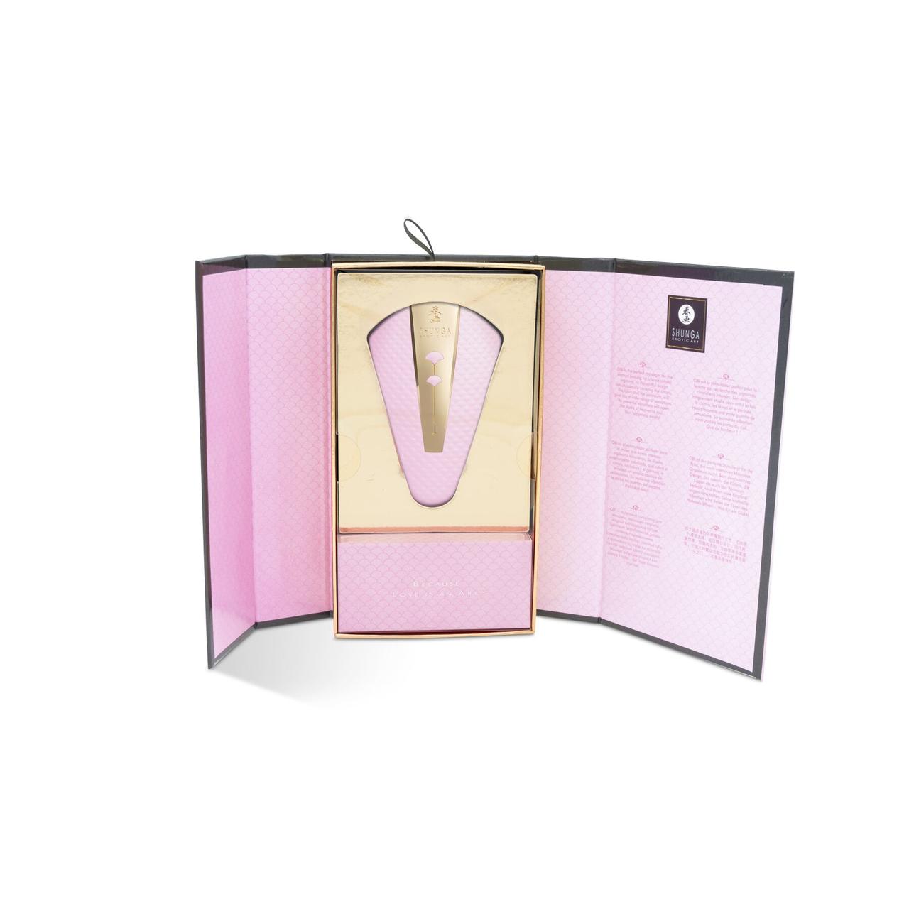 Вібратор кліторальний Shunga Obi Intimate Massager Light Pink