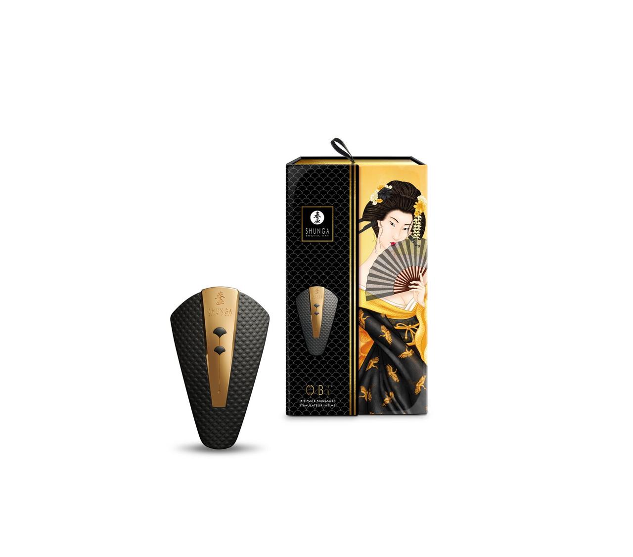 Вібратор кліторальний Shunga Obi Intimate Massager Black