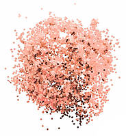 Конфетти чешуйки, вес - 50 г, размер - 3 мм, цвет - розовое золото