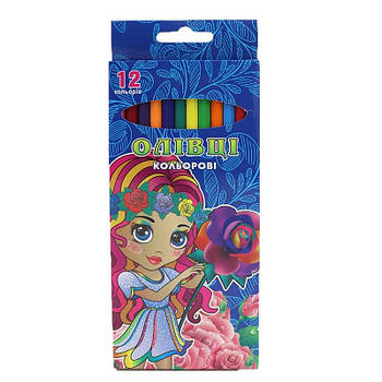 Олівці "Girl" 12 кольорів 1051A1-12 G-Rich