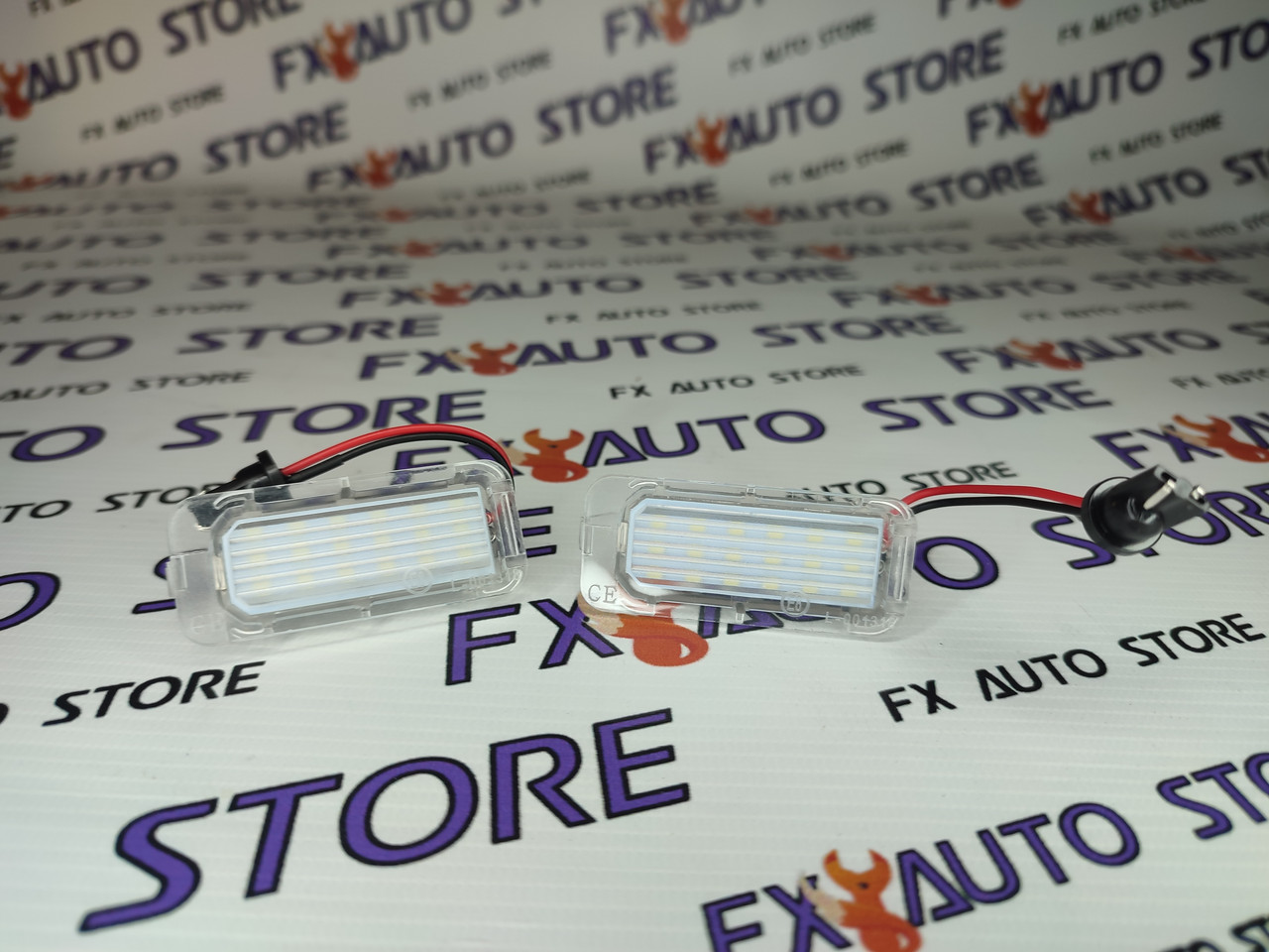 Підсвітка номерного знака діодна для Ford Escape 2013-2018 біла яскрава 25*58 мм BB5Z13550A