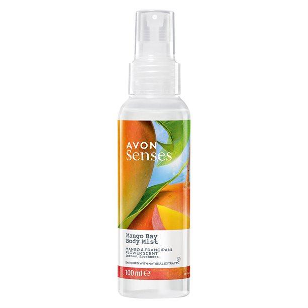 Освіжний лосьйон-спрей для тіла «Тропічна подорож», Mango Bay, Body Mist Avon Naturals, 100 мл