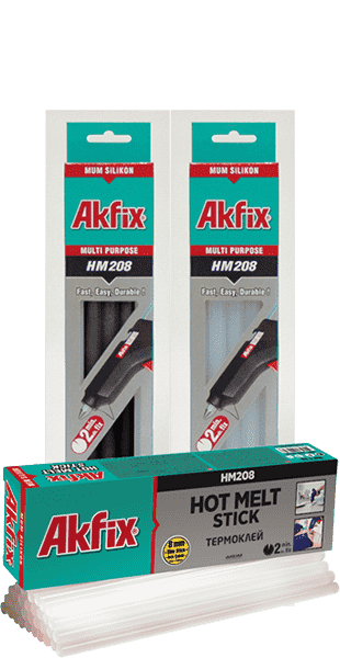 Термоклей (мум силикон) Akfix HM208 d 11 мм ,1 кг(прозорий)