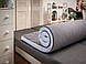 Футон топер матрац 4 см Shine Шайн Gray White collection Family Sleep тонкий скручувальний матрац рол, фото 8