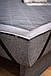 Футон топер матрац 4 см Shine Шайн Gray White collection Family Sleep тонкий скручувальний матрац рол, фото 6