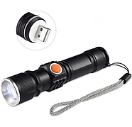 Ручний потужний акумуляторний ліхтар Police BL-515 яскравий ліхтарик USB