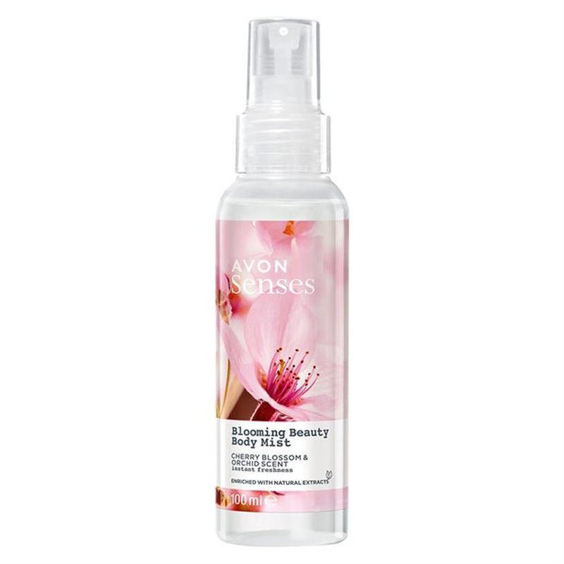 Освіжний лосьйон-спрей, для тіла Квітуча сакура й Орхідея, Blooming Beauty, Body Mist Avon Naturals, 100 мл