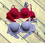 Бюстгальтер жіночий гладкий балконет пудровий Розмір 75B 80B 85B, фото 4