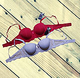 Бюстгальтер жіночий гладкий балконет пудровий Розмір 75B 80B 85B, фото 5