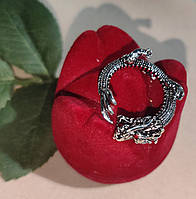 Кольцо перстень с драконом "Водный" , от студии LadyStyle.Biz