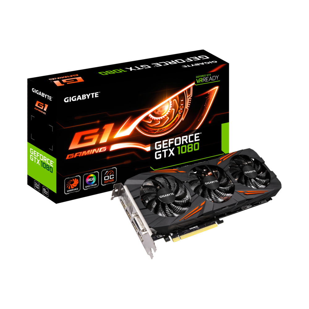 Відеокарта Gigabyte GeForce GTX 1080 G1 Gaming 8G GDDR5X