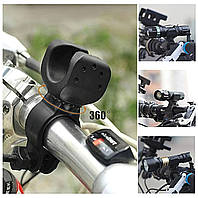 Крепление для фонарика на велосипед "KK 03" Черный, держатель фонарика на велосипед - кронштейн на руль (ST)