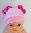 Шапочка для ляльки Бебі Борн / Baby Born 40 - 43 см рожева 46, фото 2