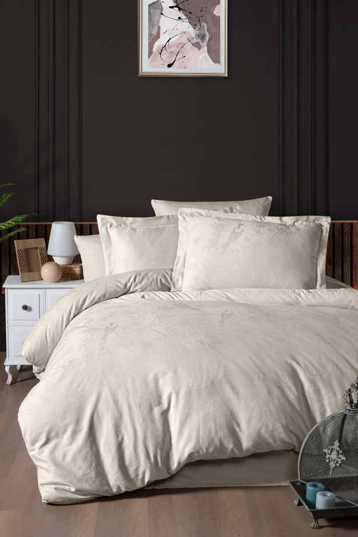 Турецька Постільна Білизна First Choice Jacquard Vladya White